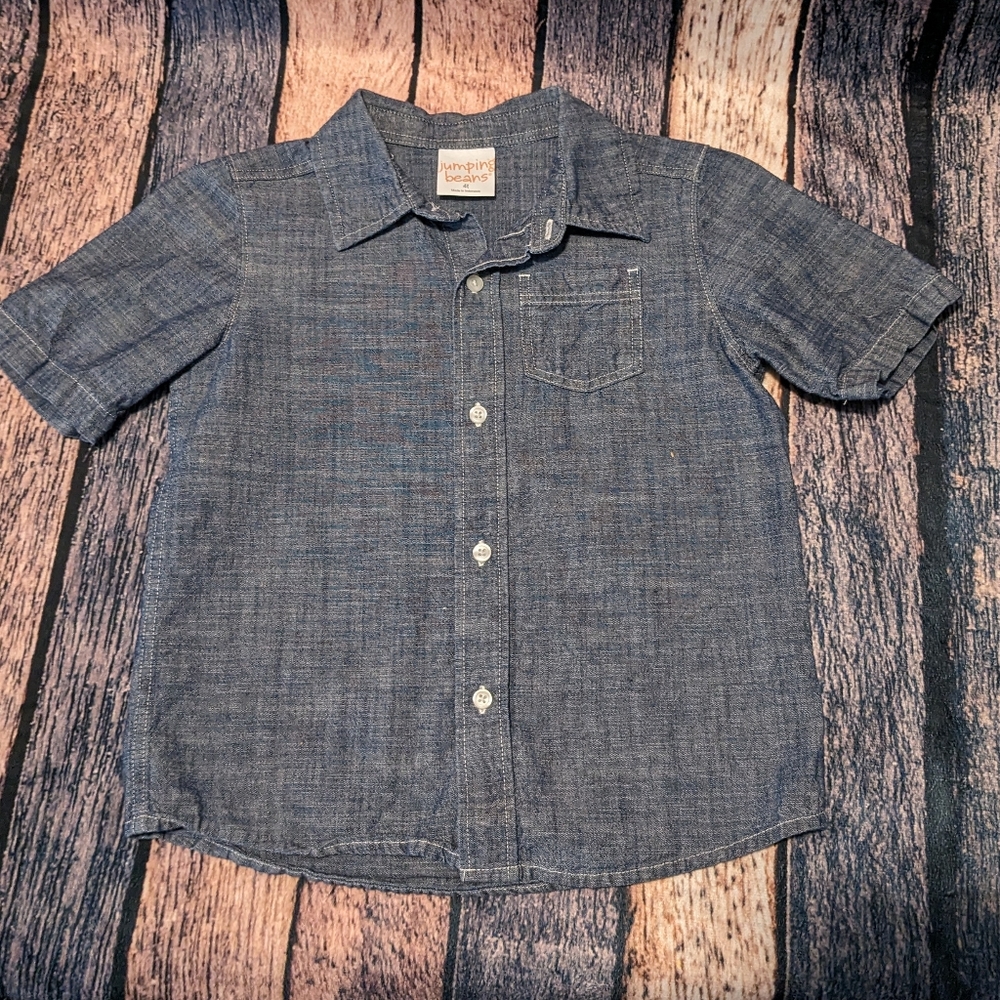 Short Sleeve Chambray Shirt